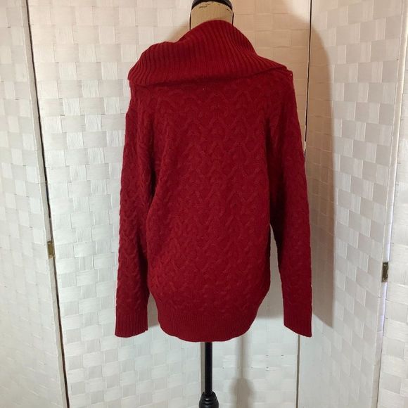 89th & madison red turtleneck sweater size 1X - Picture 6 of 9